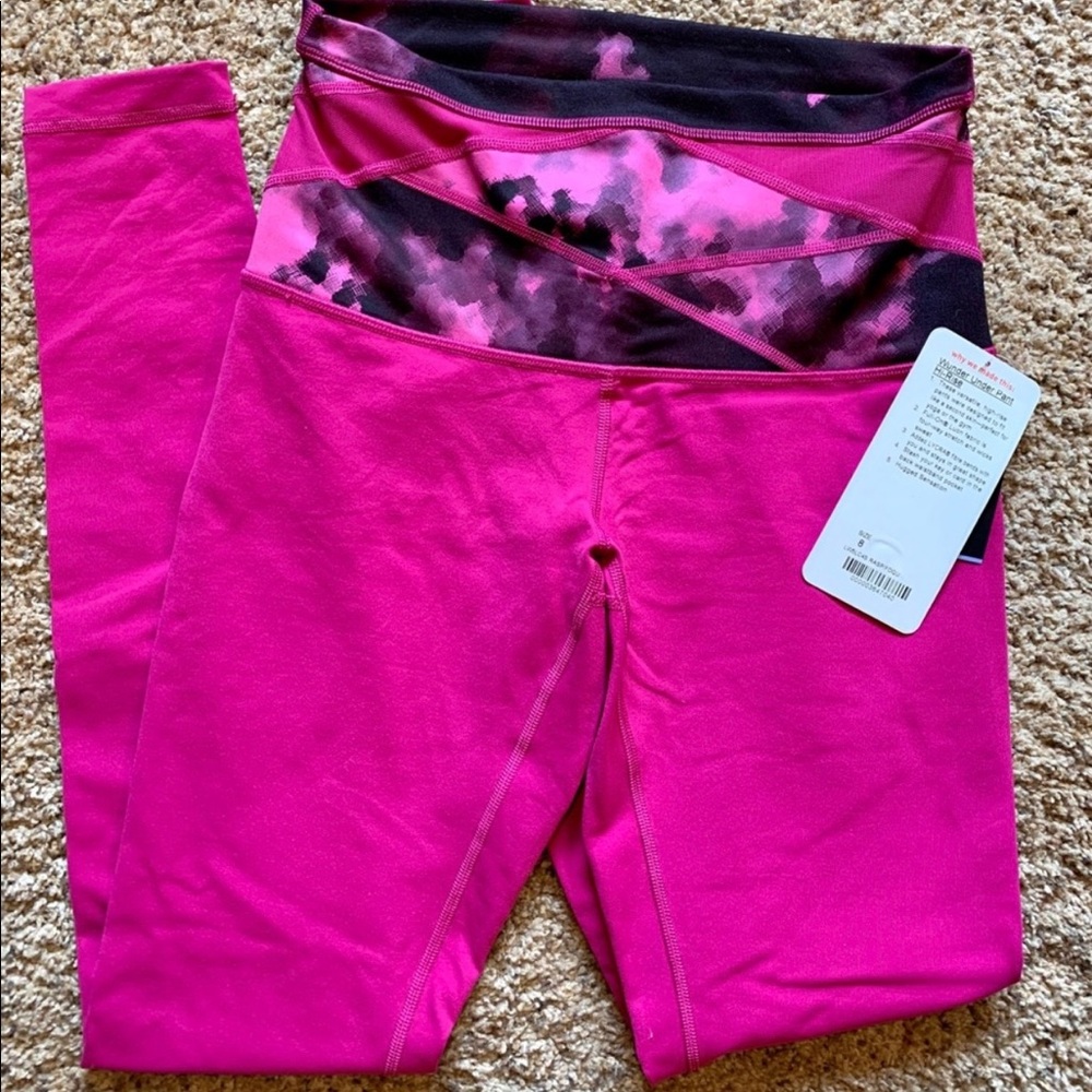 LULULEMON BLACKPINK wonder under hi-rise pants